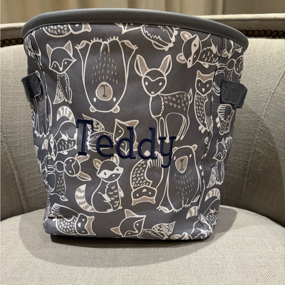Personalized Collapsable Kids Storage Bucket - TEDDY